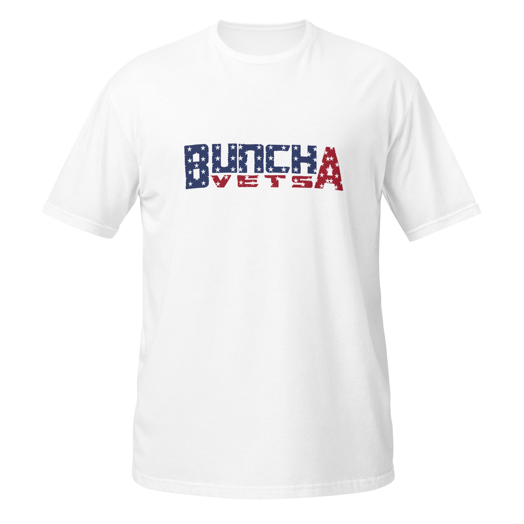 Buncha Vets American Flag Text T-Shirt
