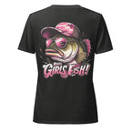 Buncha Vet's Women Relaxed V-Neck Red Text Fit T-shirt