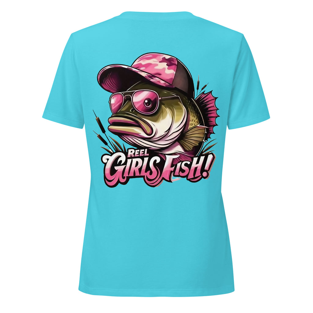 Buncha Vet's Women Relaxed V-Neck Red Text Fit T-shirt